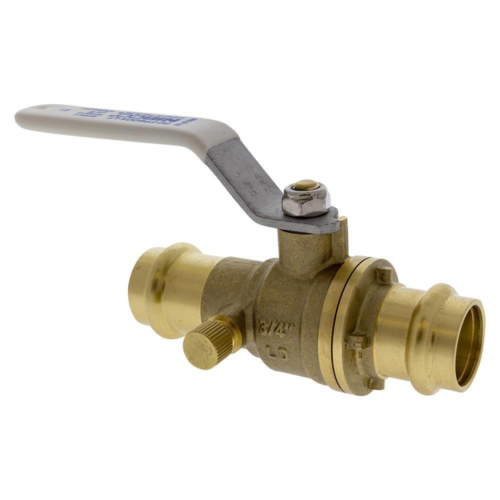 NIBCO PC-FP-600A-D-LF 1/2 in. DZR Copper Alloy Press 250# Ball Valve