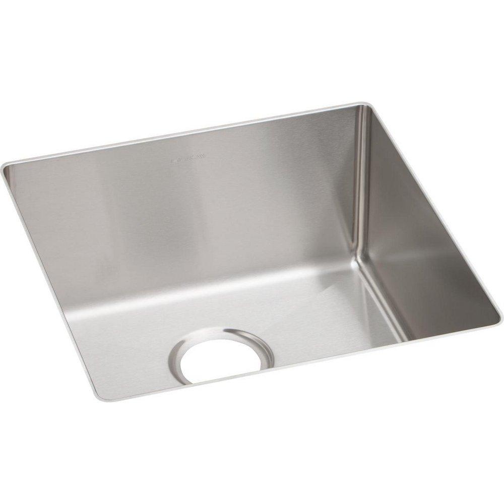 Elkay Crosstown® 18-1/2 in. Undermount Stainless Steel Single Bowl Kitchen Sink in Polished Satin