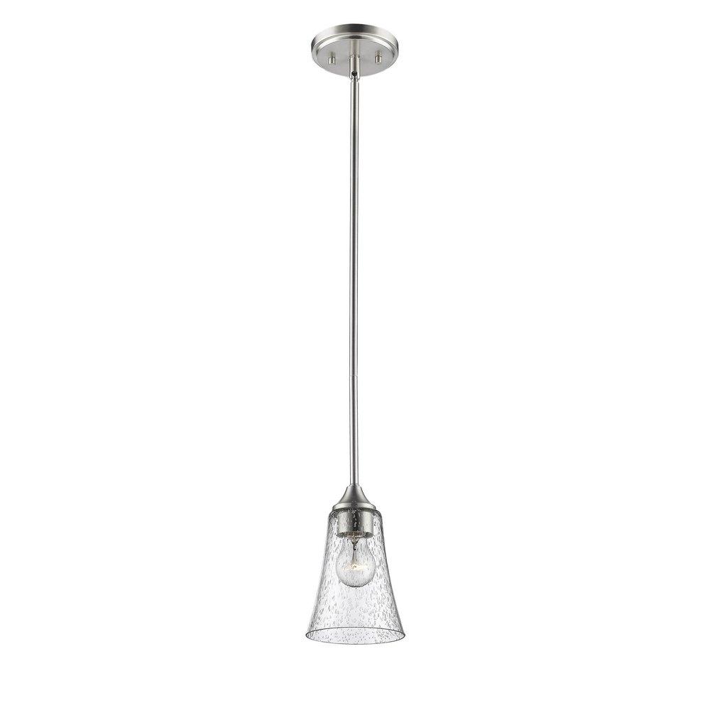 Millennium Lighting Natalie 1-Light Mini-Pendant Light in Satin Nickel
