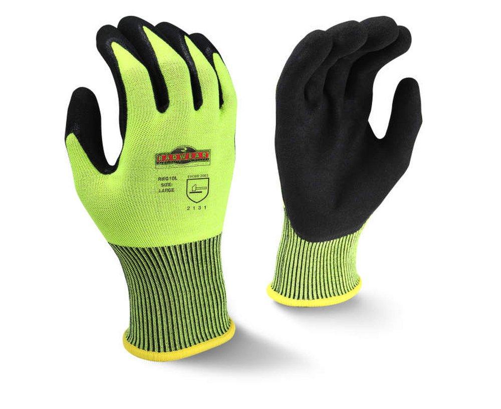 Radians Radwear® Silver Series™ High Visibility Knit Dipped Gloves, XL (Pack of 12)