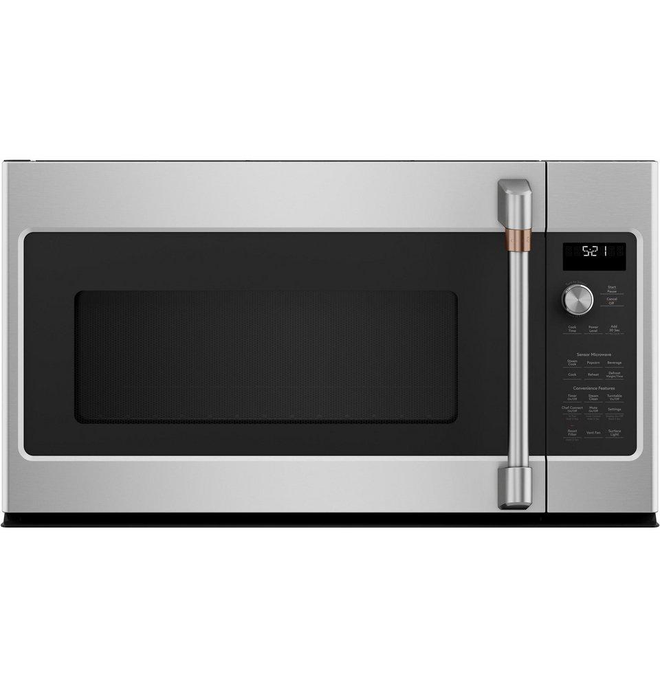 2.1 cu. ft. 1000 W External Over-the-Range Microwave in Stainless Steel/Brushed Stainless