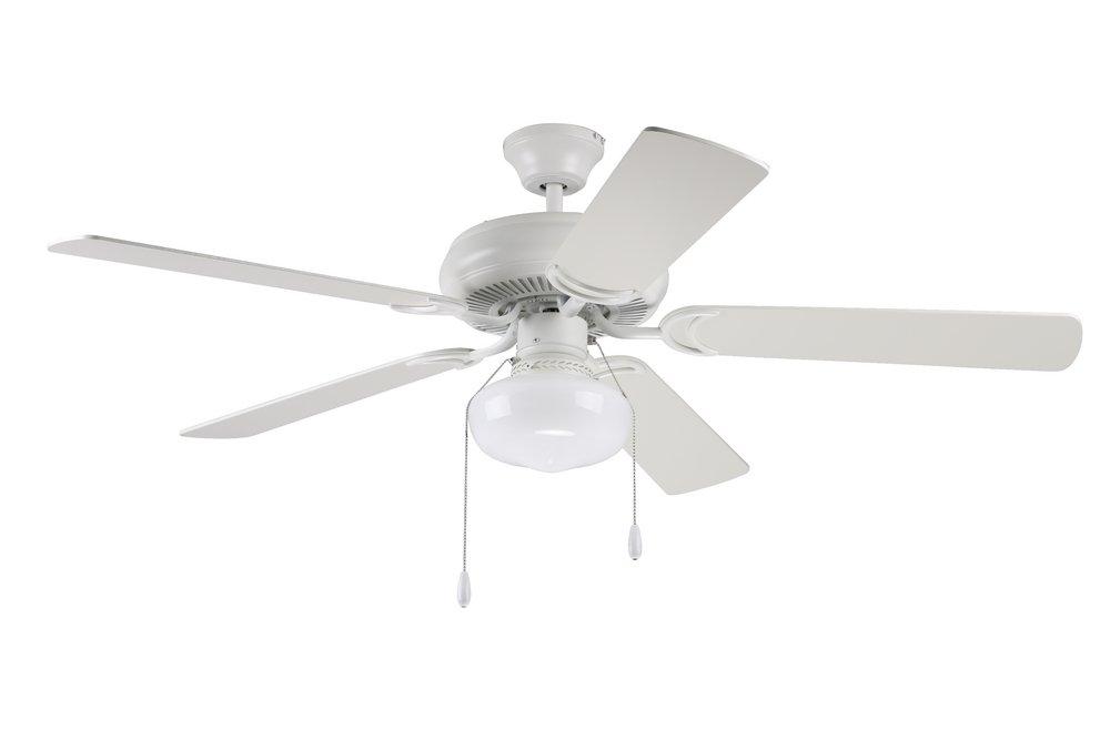 52 in. 5-Blade Indoor Ceiling Fan in White
