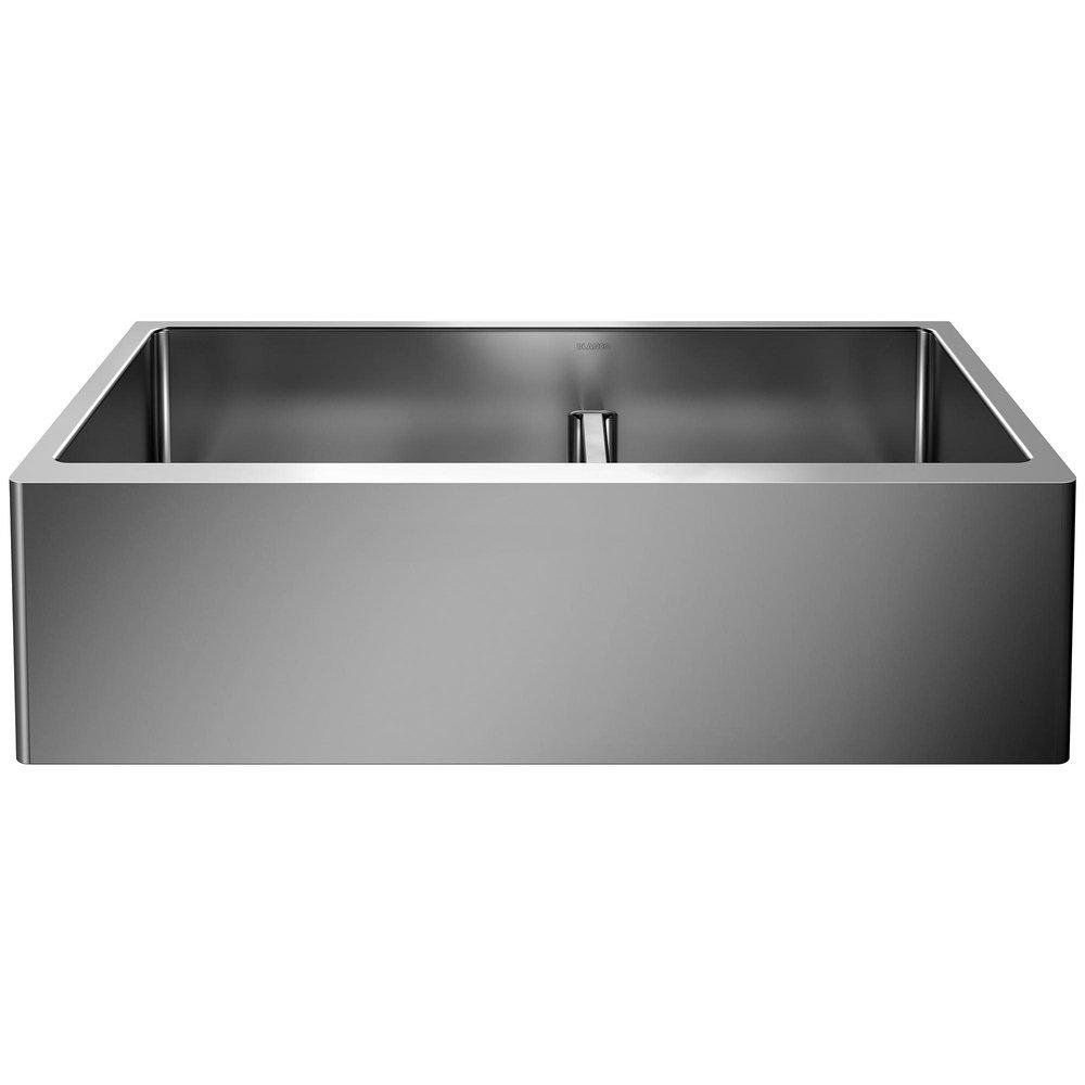 BLANCO Quatrus 33 in. Farmhouse Stainless Steel Double Bowl Kitchen Sink