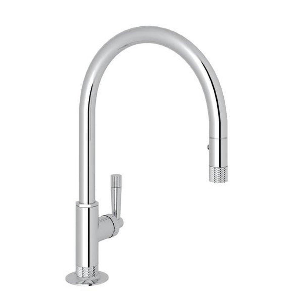 ROHL® Michael Berman Graceline Single Handle Pull Down Kitchen Faucet in Polished Chrome