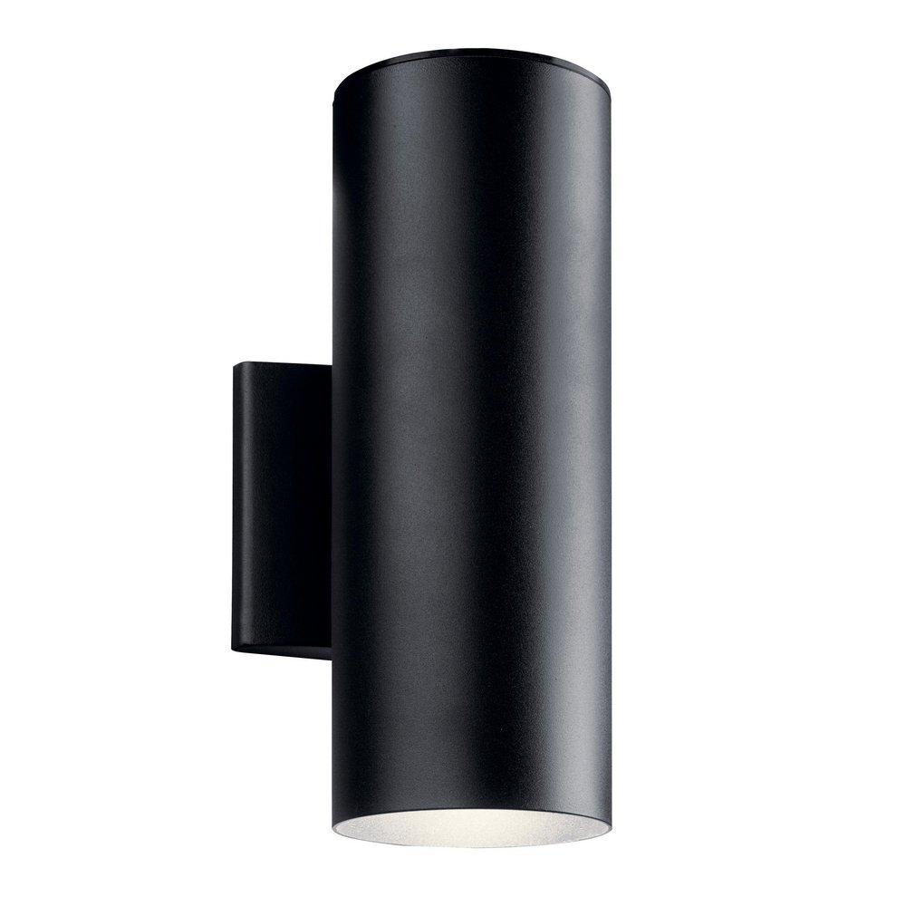 20W 1-Light 12-1/4 in. Outdoor Wall Sconce in Textured Black