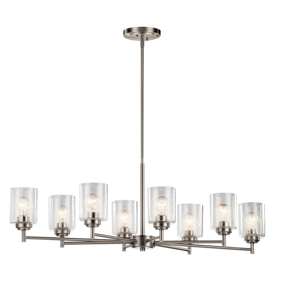 Kichler Lighting Winslow™ 75W 8-Light Medium E-26 Incandescent Chandelier in Brushed Nickel