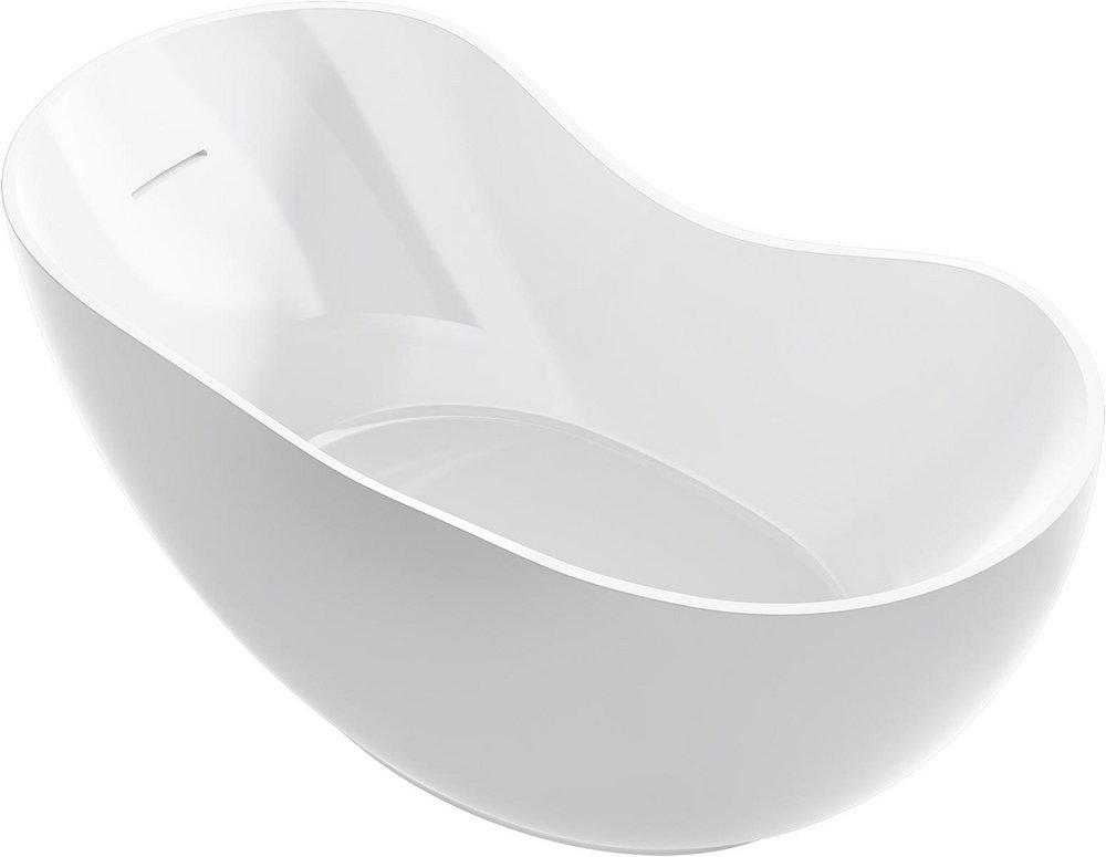 KOHLER Abrazo® 66 x 31-1/2 in. Soaker Freestanding Bathtub with Center Drain in White