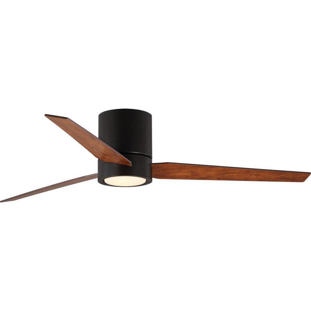 Progress Lighting Braden 56 in. 3-Blade Indoor Hugger Ceiling Fan in Architectural Bronze
