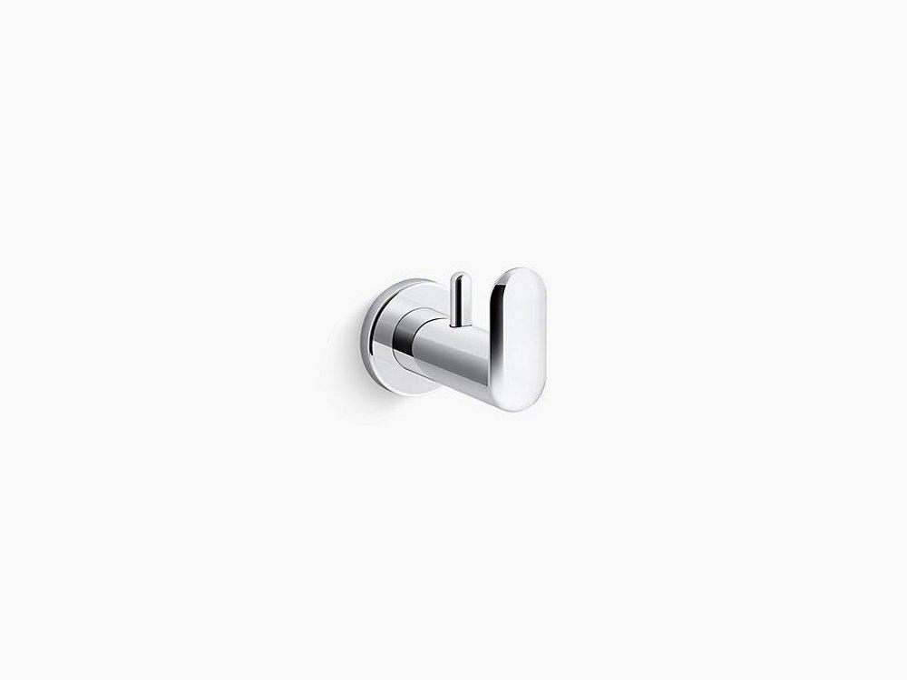 KOHLER Kumin® Double Robe Hook in Polished Chrome