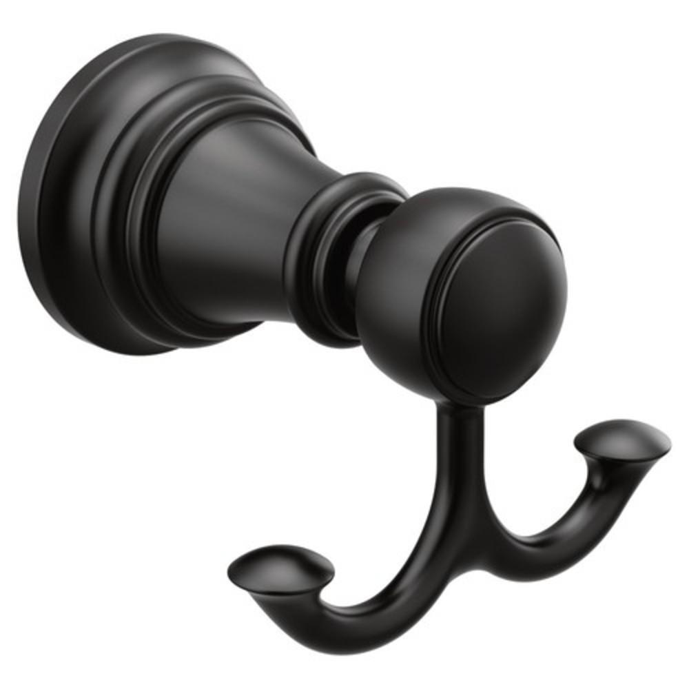 Moen Weymouth® 2-Hook Robe Hook in Matte Black