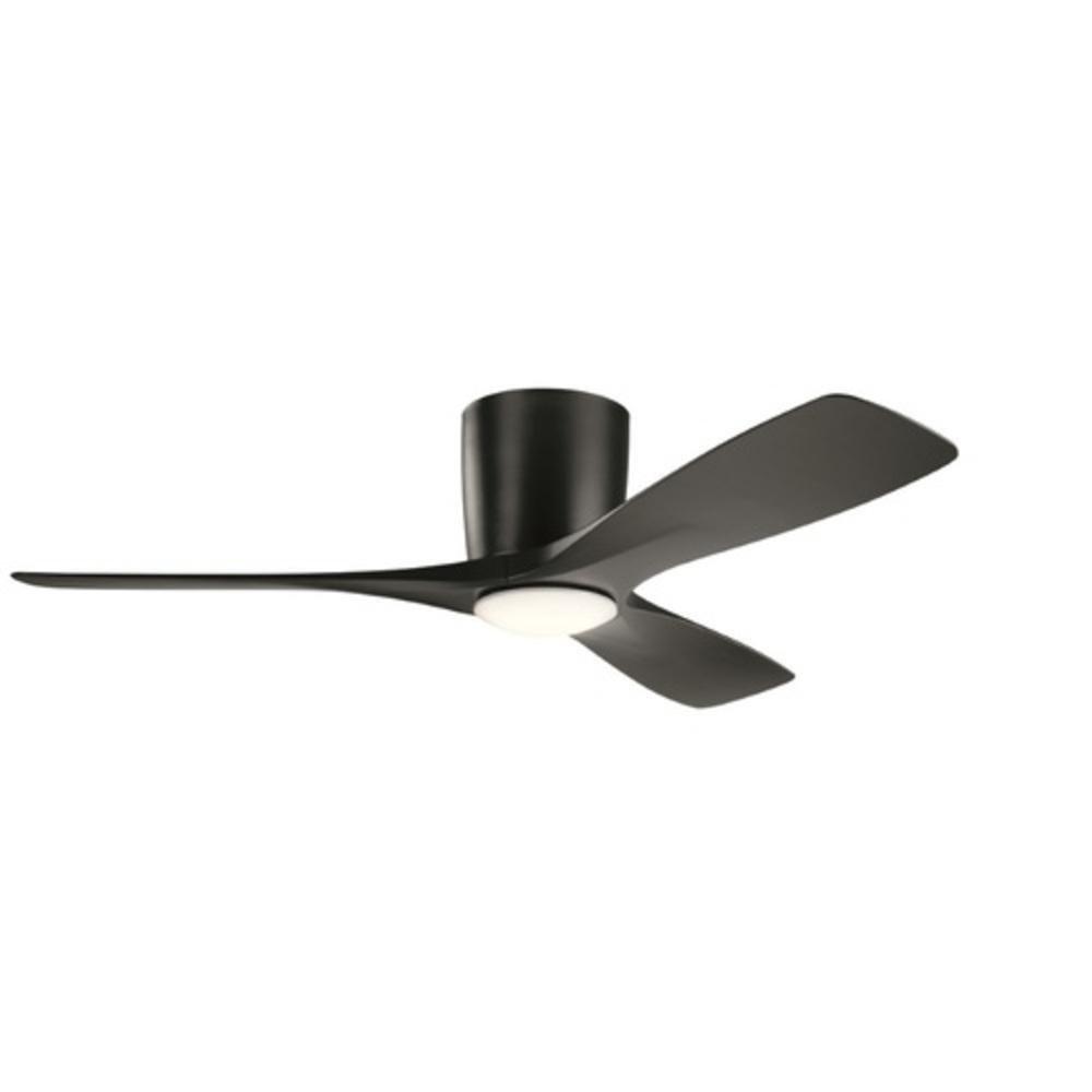 Kichler Lighting Volos 48 in. 57W 1-Light Integrated LED Ceiling Fan in Satin Black
