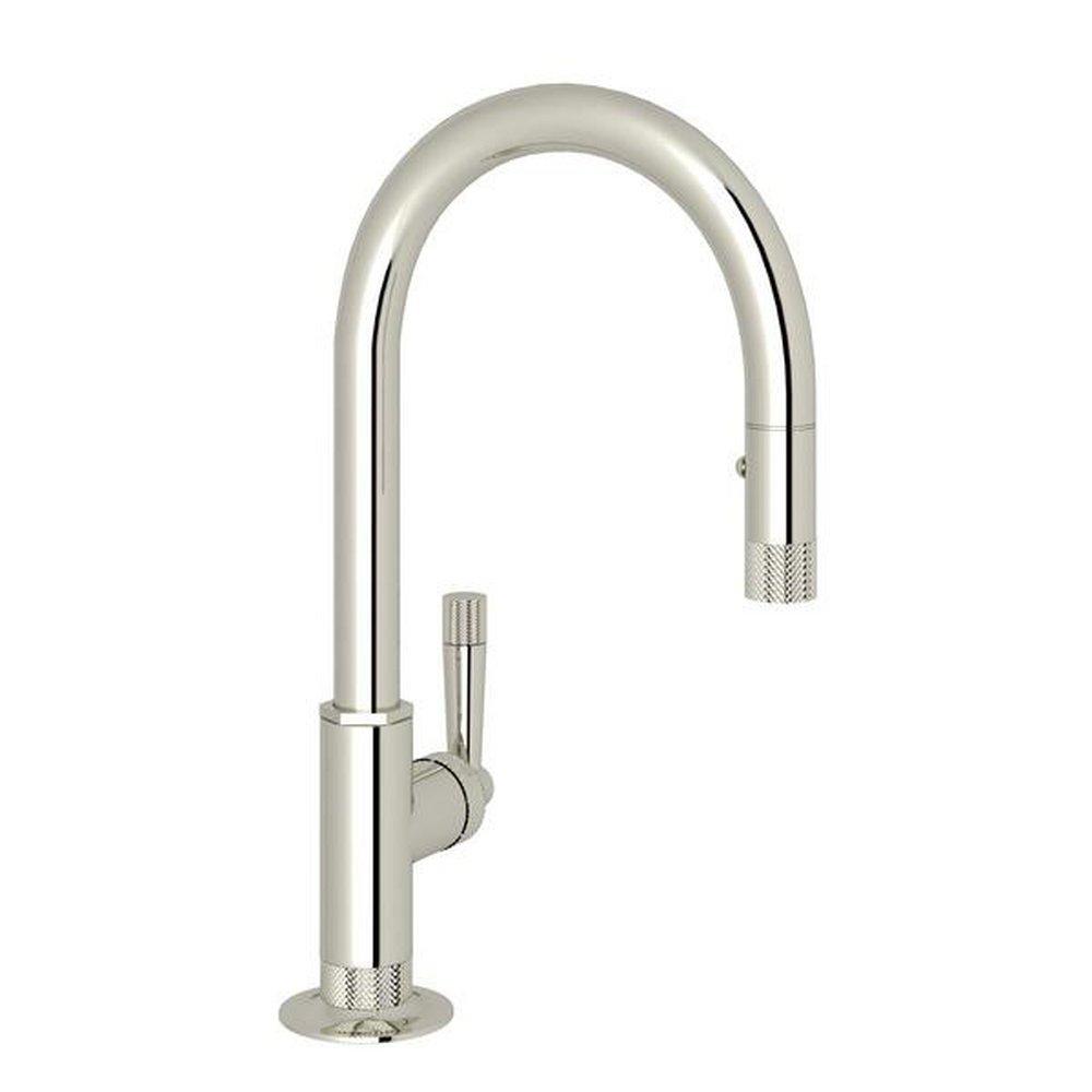 ROHL® Graceline® Single Handle Pull Down Bar Faucet in Polished Nickel