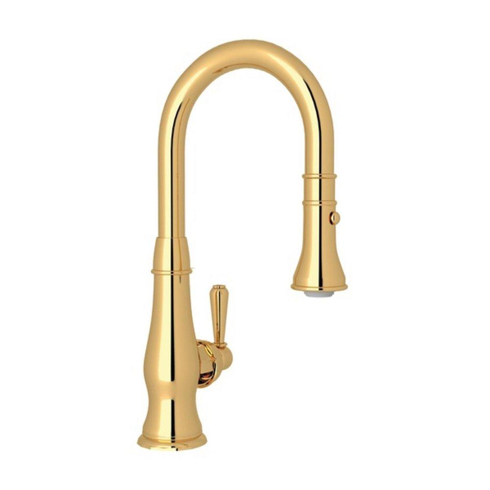 ROHL® Patrizia™ Single Handle Pull-down Bar Faucet in Italian Brass