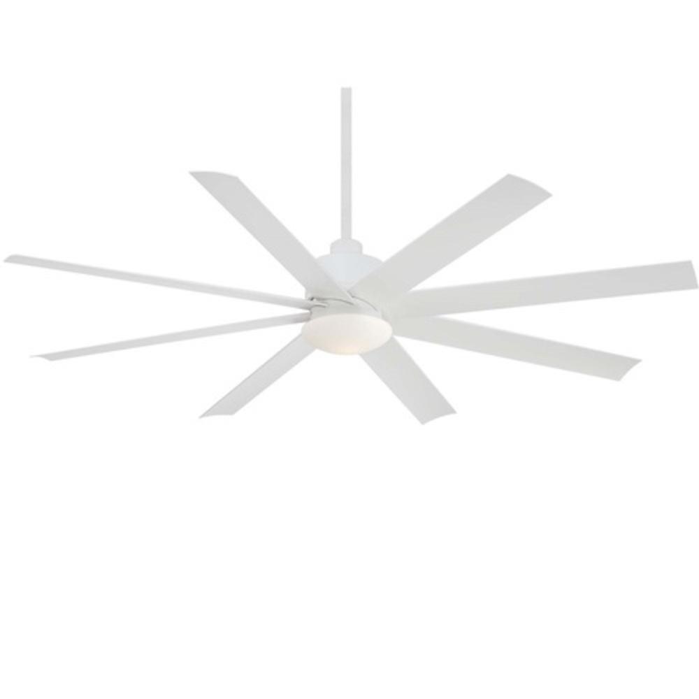 Minka Aire Slipstream 65 in. 8-Blade Outdoor Ceiling Fan in Flat White