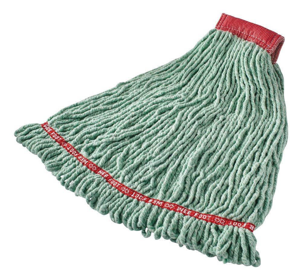 Abco Natura Yarn® Polyester, Rayon and Synthetic Disinfectant Loop-end Mop in Green