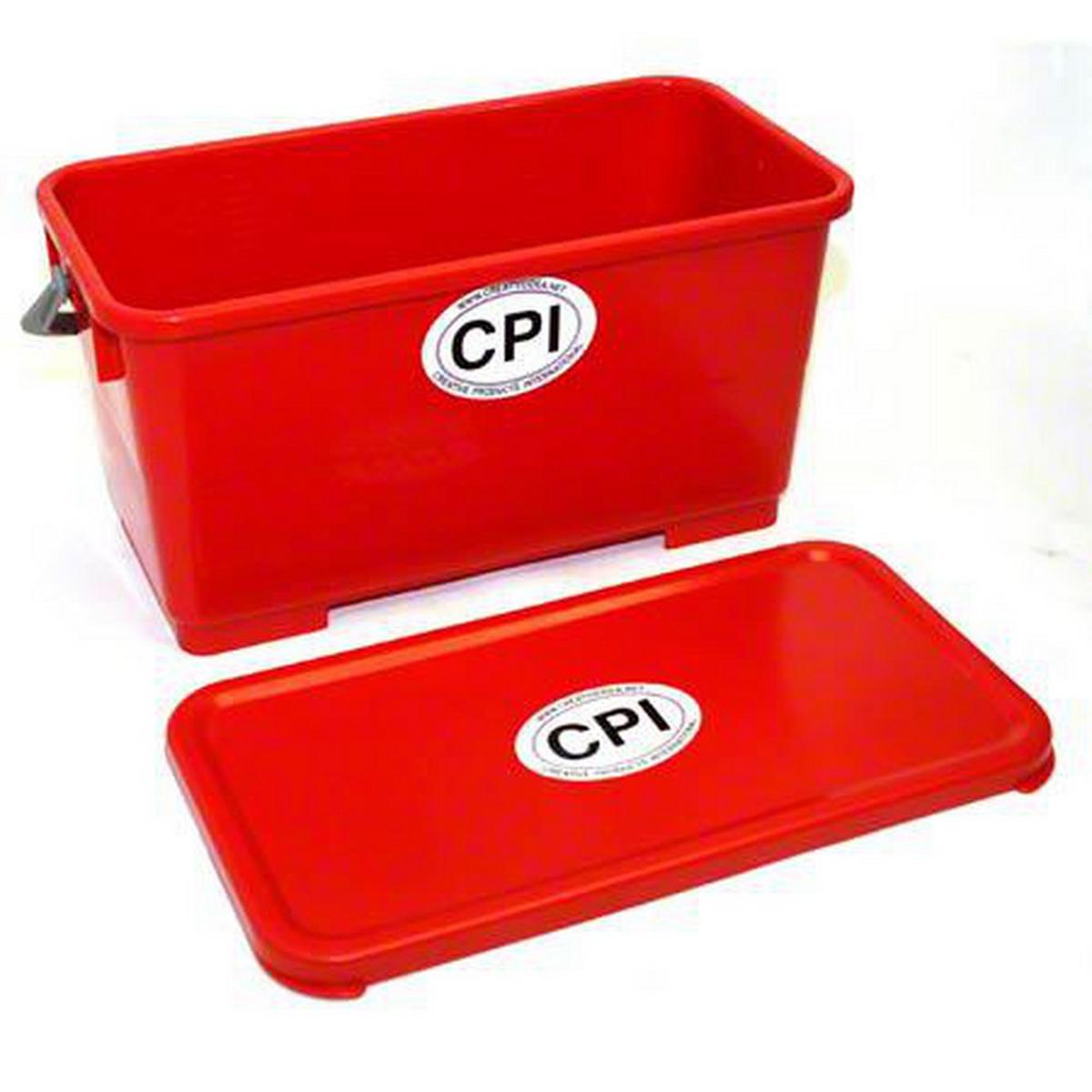 6 gal Charging Bucket with Lid in Red