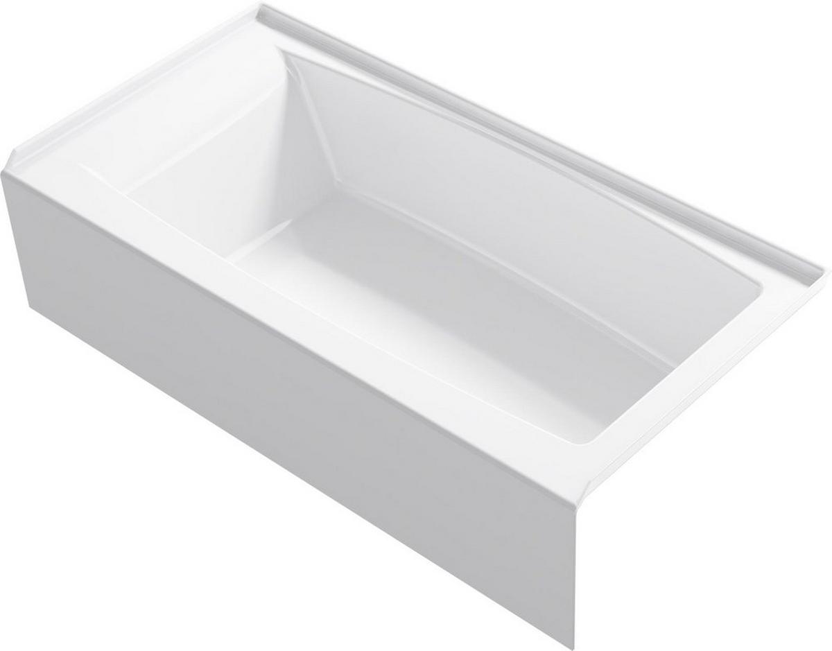 KOHLER Entity™ 60 in. x 30 in. Soaker Alcove Bathtub with Right Drain in White