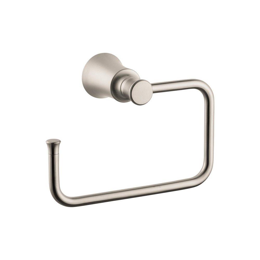 Hansgrohe Joleena Rectangular Open Towel Ring in Brushed Nickel