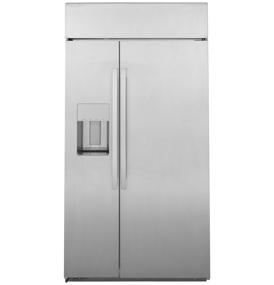GE Profile™ Profile™ 42 in. 24.5 cu. ft. Counter Depth and Side-By-Side Refrigerator in Stainless Steel