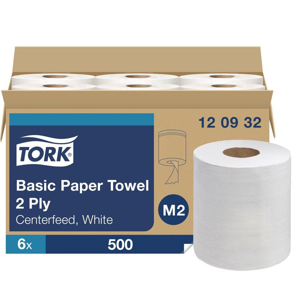 Tork Advanced Soft Centerfeed Paper Hand Towel, 2-Ply 491 ft, White (Case of 6)