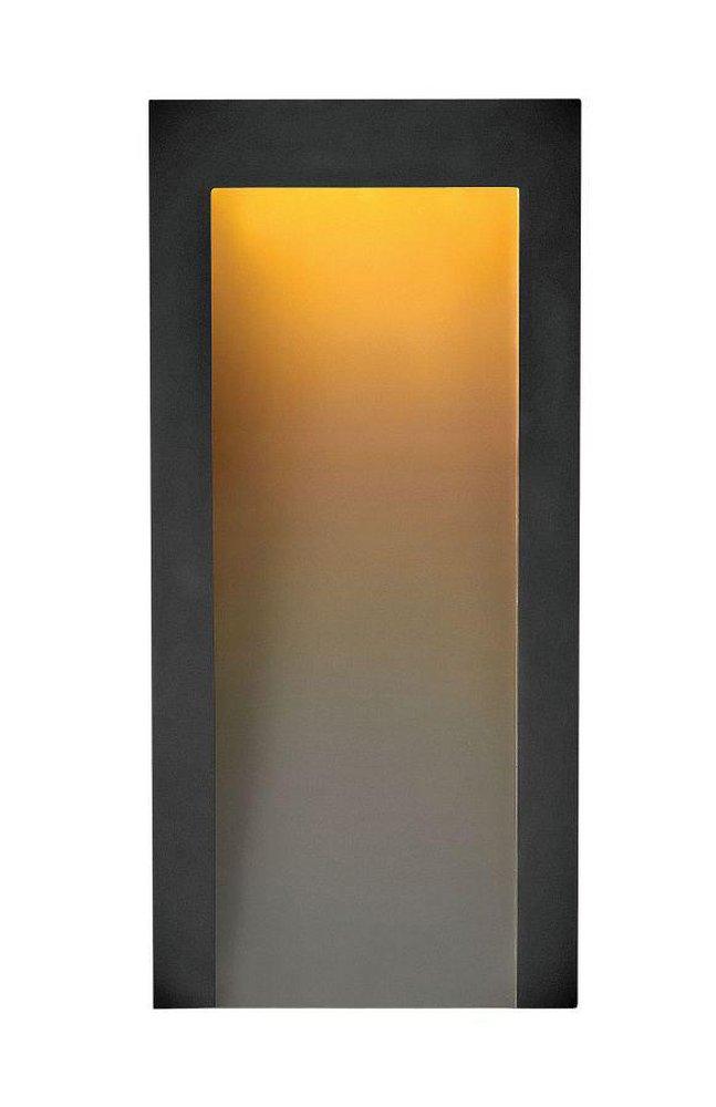 Hinkley Taper 8W 1-Light LED Outdoor Wall Sconce in Textured Black