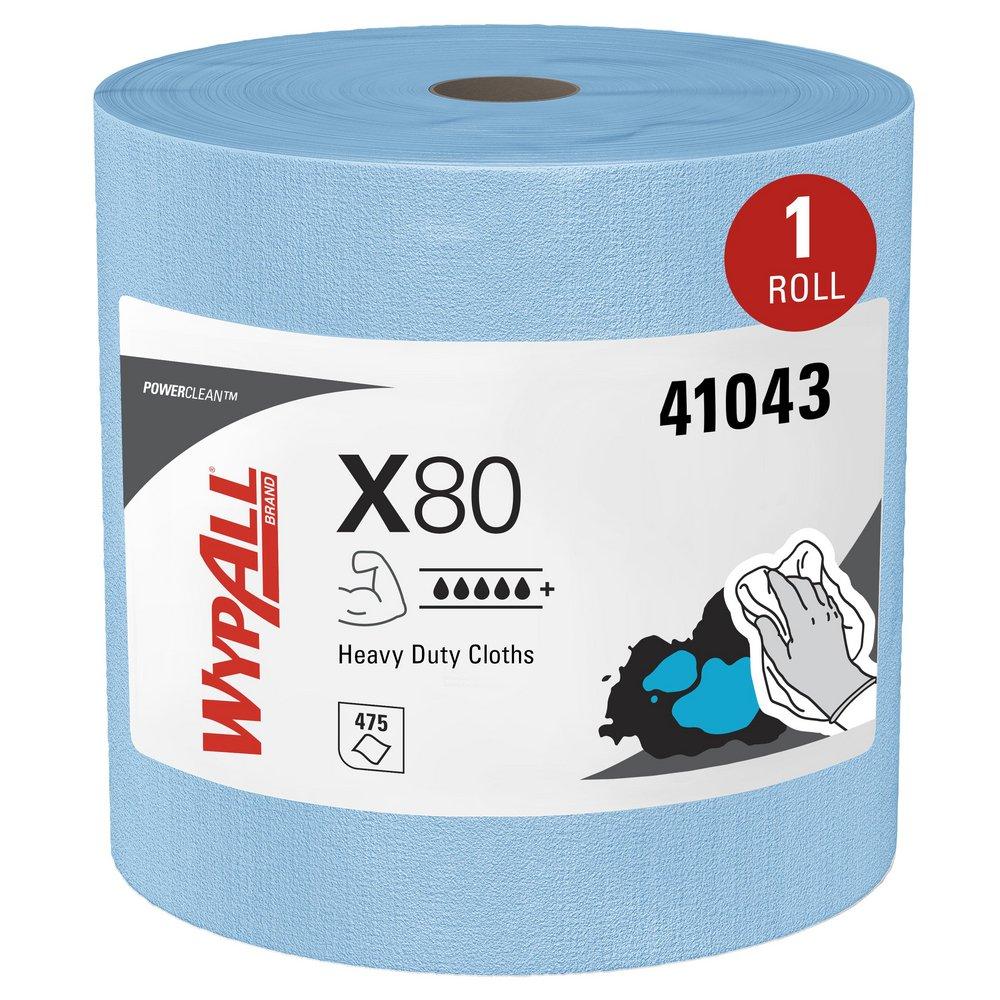 WypAll® X80 12-1/2 x 13-2/5 in. Hydroknit Wiper in Blue