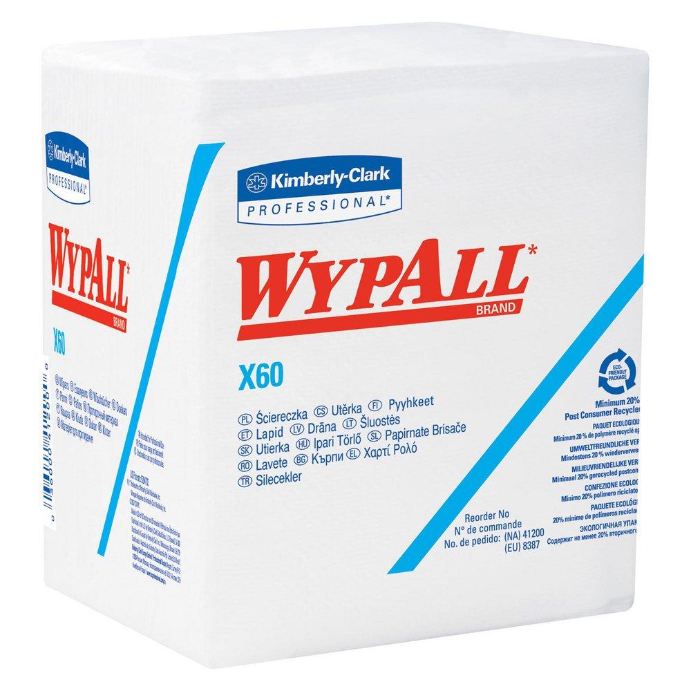 WypAll® X60 12-1/2 x 12 in. Hydroknit Wiper in White (Pack of 76)
