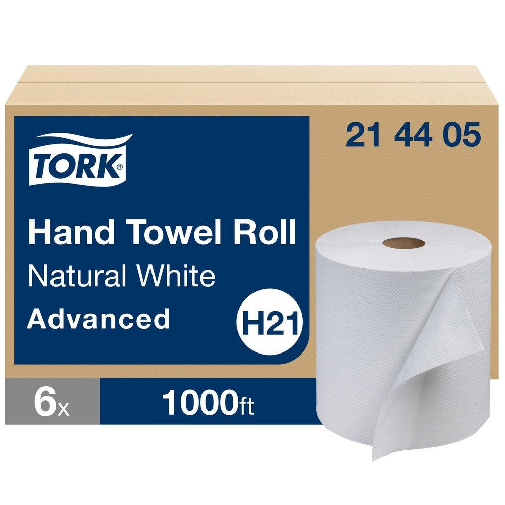 Tork Advanced Hardwound Paper Roll Towel, 1-Ply 1000 ft, White (Case of 6)