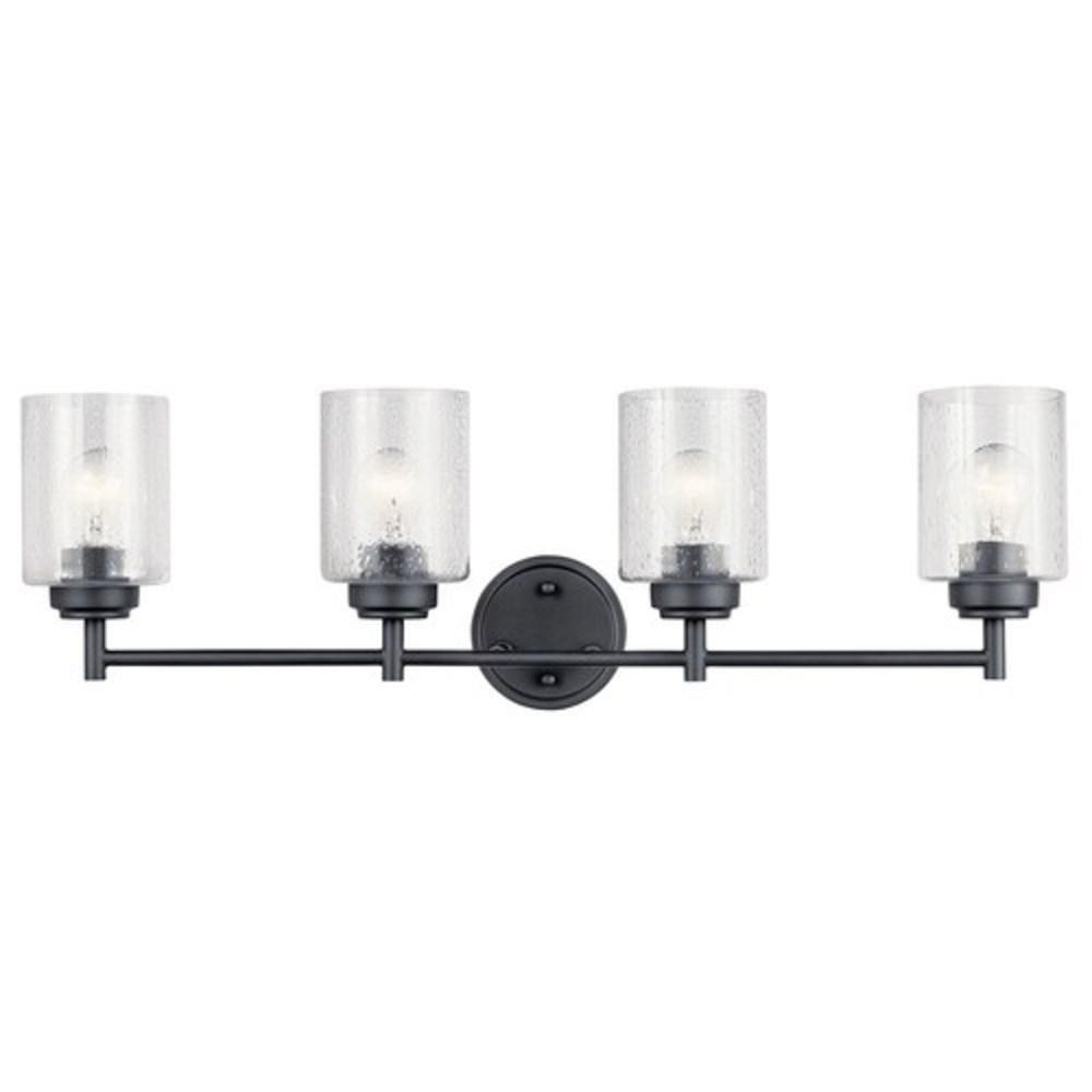 Kichler Lighting Winslow™ 75W 4-Light Medium E-26 Vanity Fixture in Black