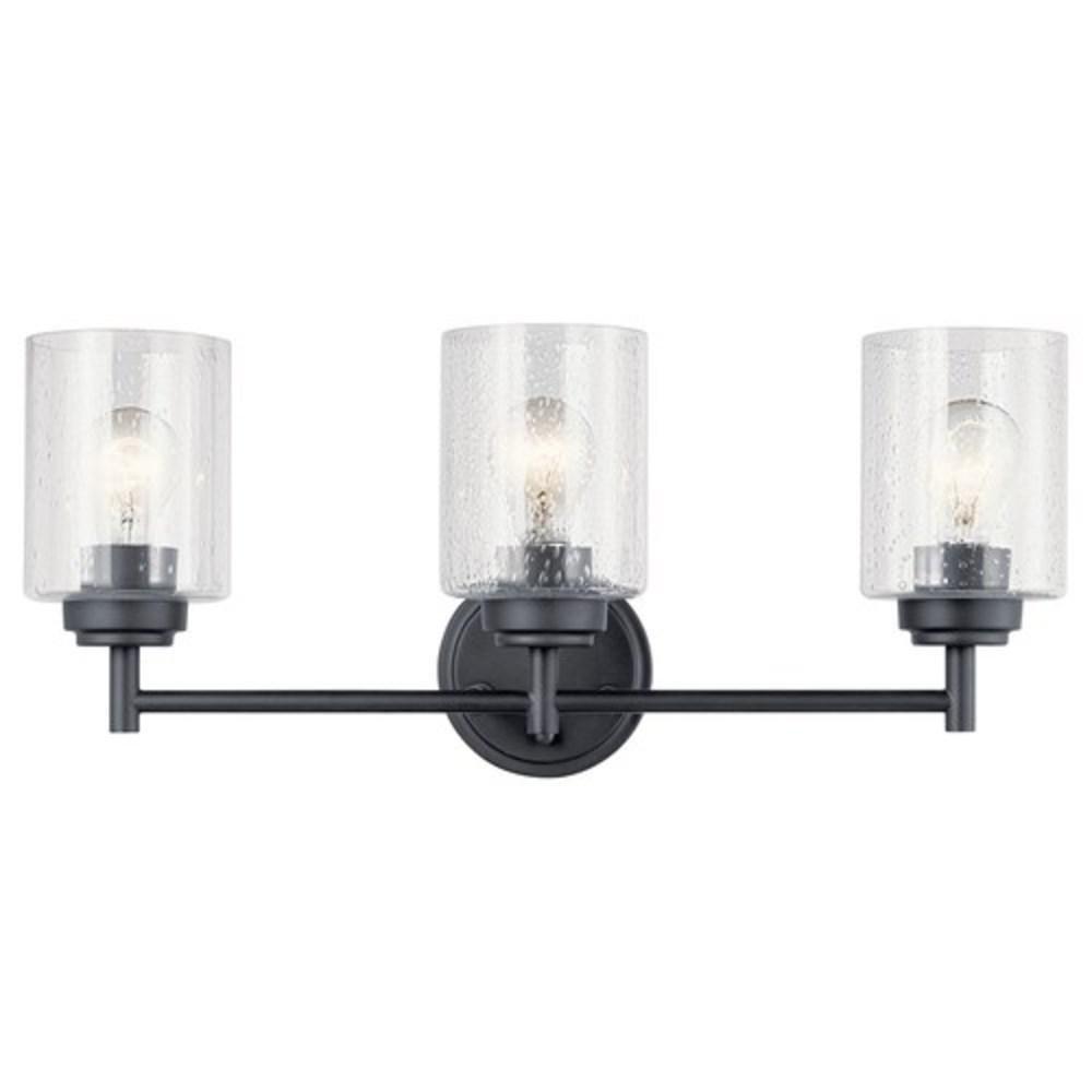 Kichler Lighting Winslow™ 75W 3-Light Medium E-26 Incandescent Vanity Fixture in Black