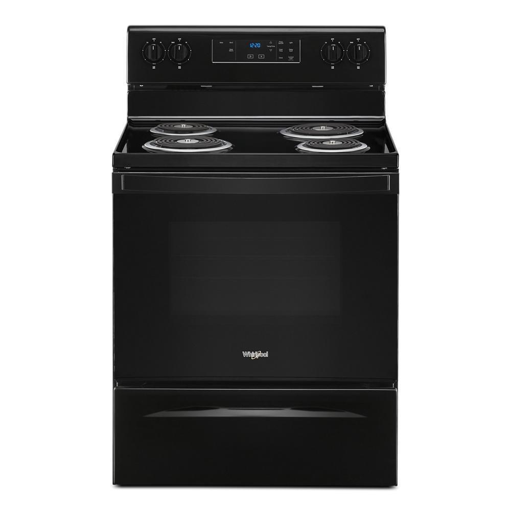 29-7/8 in. Electric 4-Burner Coil Freestanding Range in Black