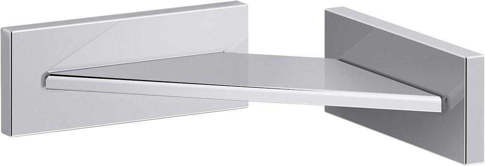 KOHLER Square Foot Ledge in Polished Chrome