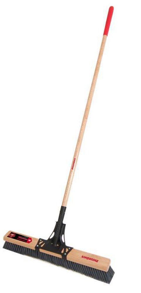 Razor-Back Razor-Back® 24 in. Rough Surface Push Broom with Wood Handle