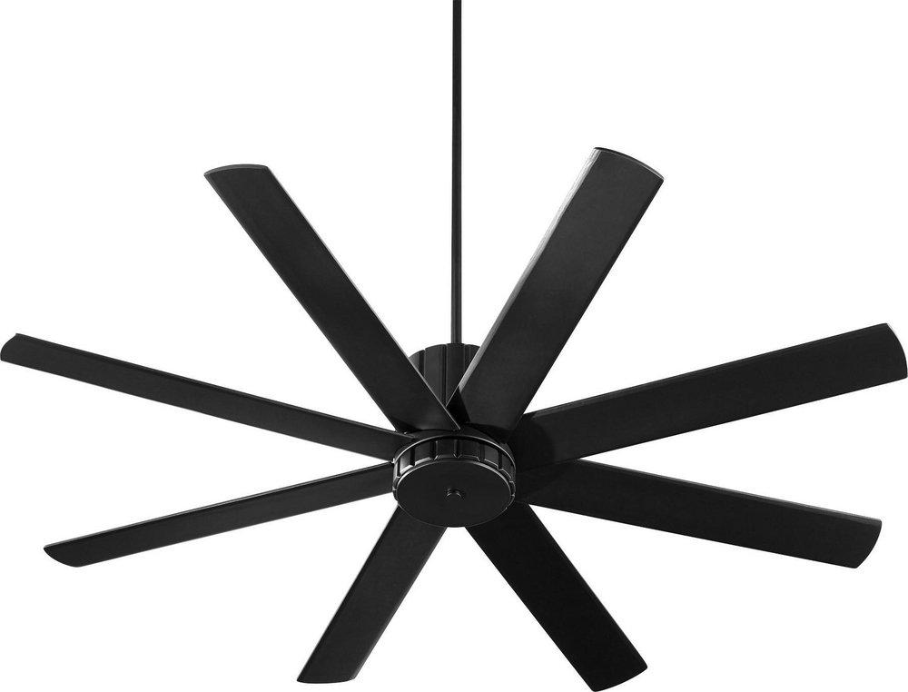 Quorum International Proxima 60 in. 6-Blade Indoor Ceiling Fan in Black