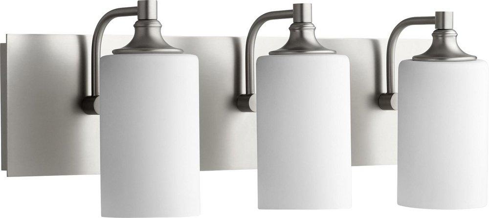 Quorum International Celeste 100W 3-Light Medium E-26 Vanity Fixture in Satin Nickel
