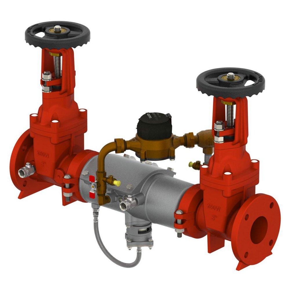 Ames Fire & Waterworks Deringer 50/50G 3 in. 304 Stainless Steel Flanged Backflow Preventer