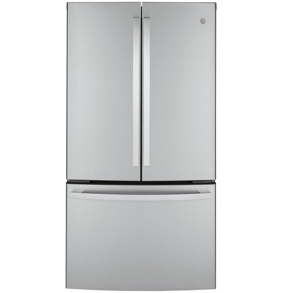 35-3/4 in. 23 cu. ft. Counter Depth and French Door Refrigerator in Fingerprint Resistant Stainless Steel