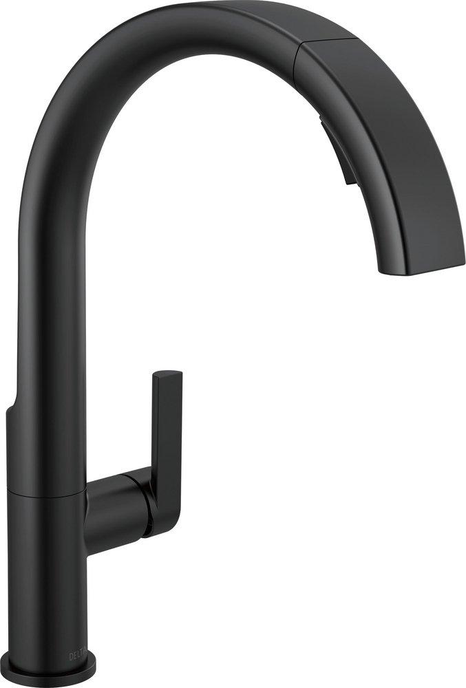 Delta Faucet Keele™ Single Handle Pull Down Kitchen Faucet in Matte Black