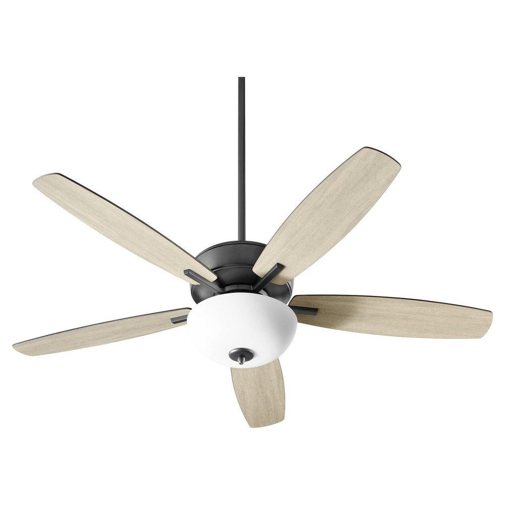 Quorum International Breeze 66W 2-Light 5-Blade Medium E-26 LED Ceiling Fan in Noir