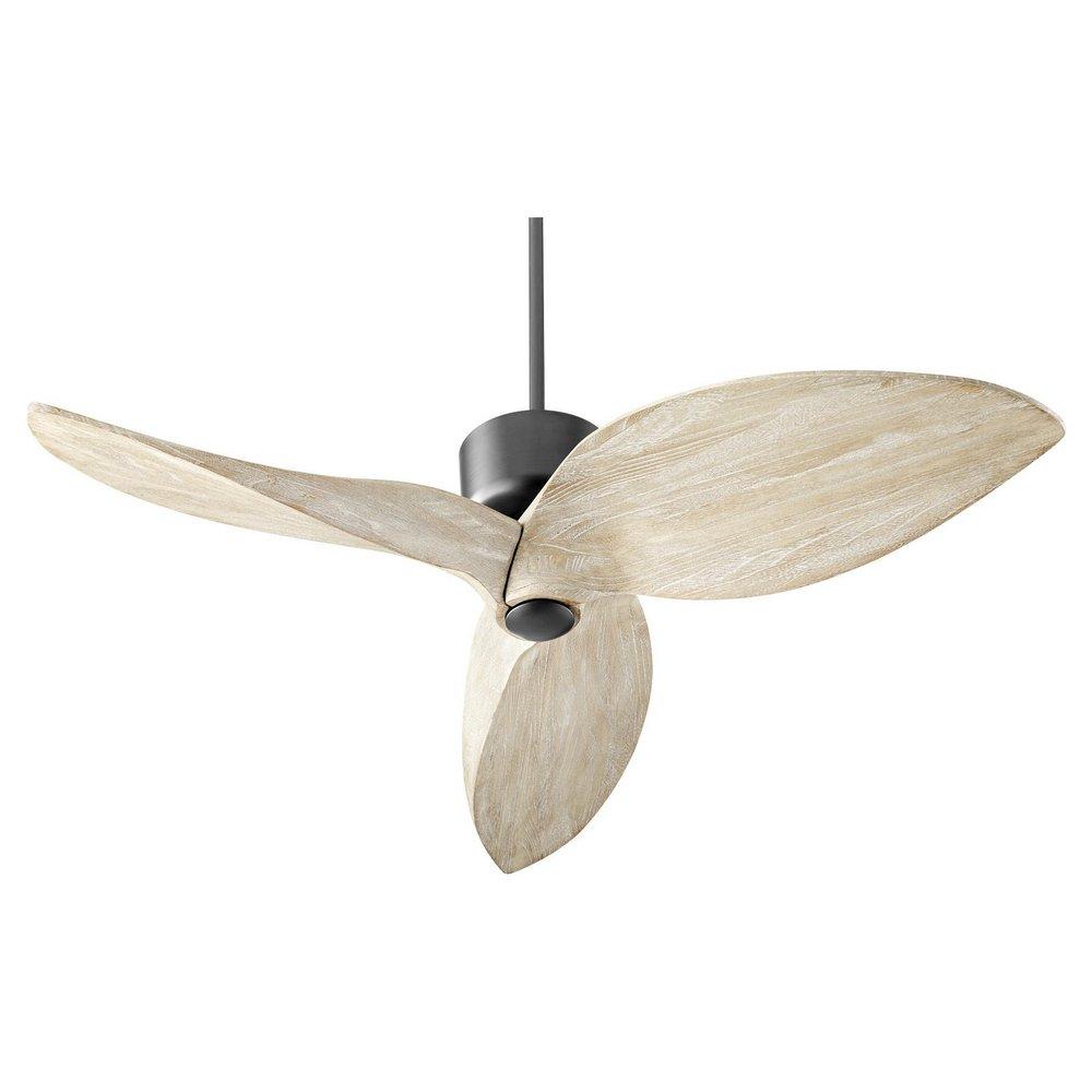 Quorum International Hawkeye 30W 3-Blade Ceiling Fan in Noir