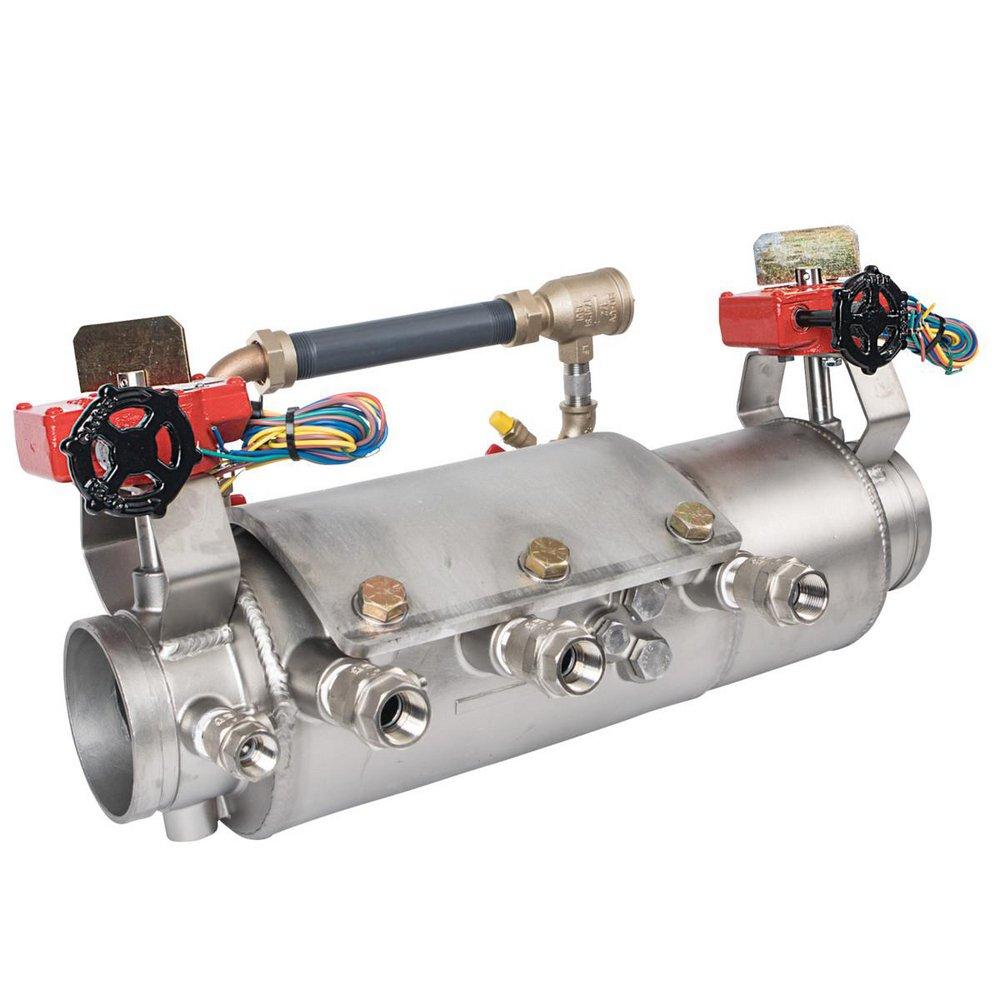 Ames Fire & Waterworks Deringer 30X/30GX 4 in. 304 Stainless Steel IPS Grooved Inline Body Sprinkler Valve