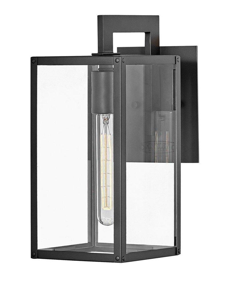 Hinkley Max 12W 1-Light 13-3/10 in. Outdoor Wall Sconce in Black