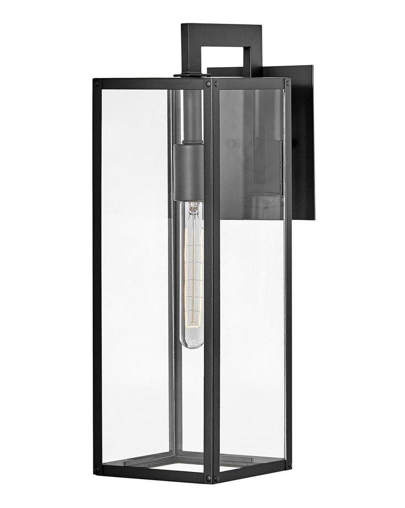 Hinkley Max 12W 1-Light 18-1/2 in. Outdoor Wall Sconce in Black