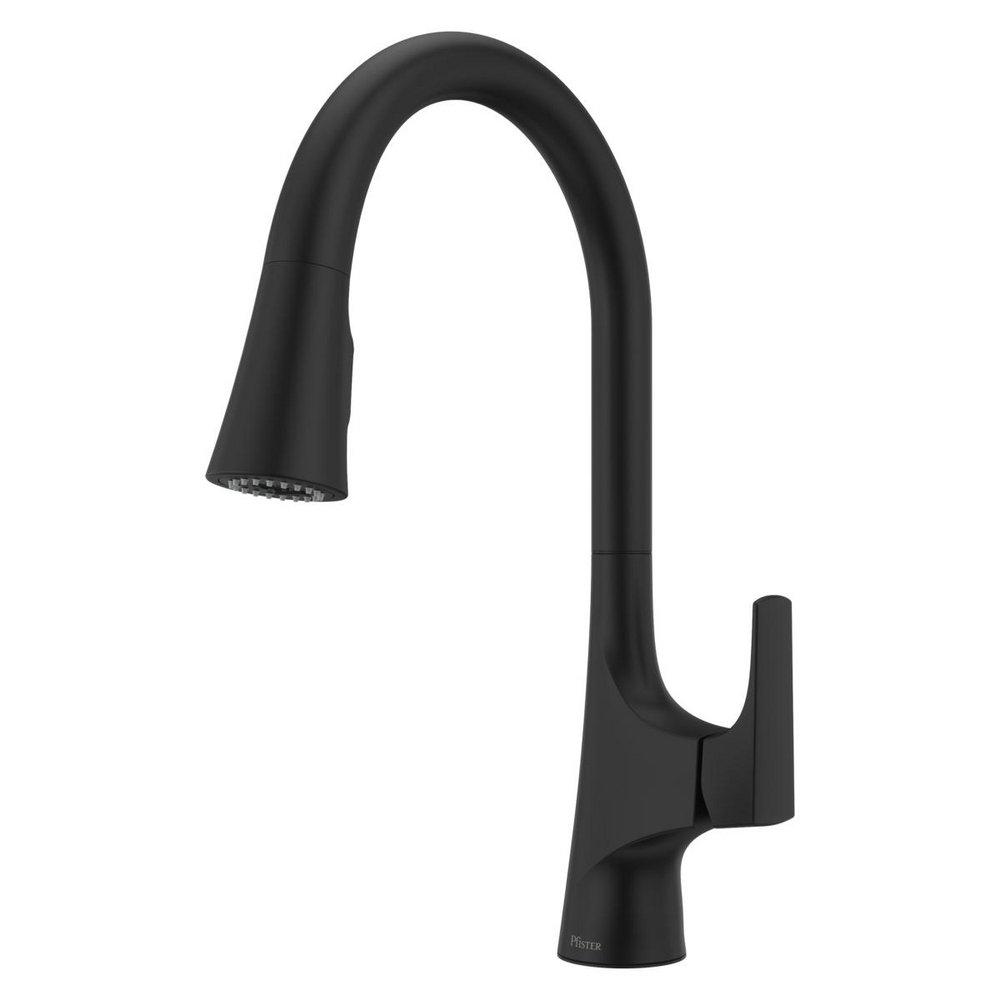 Pfister Norden™ Single Handle Pull Down Kitchen Faucet in Matte Black