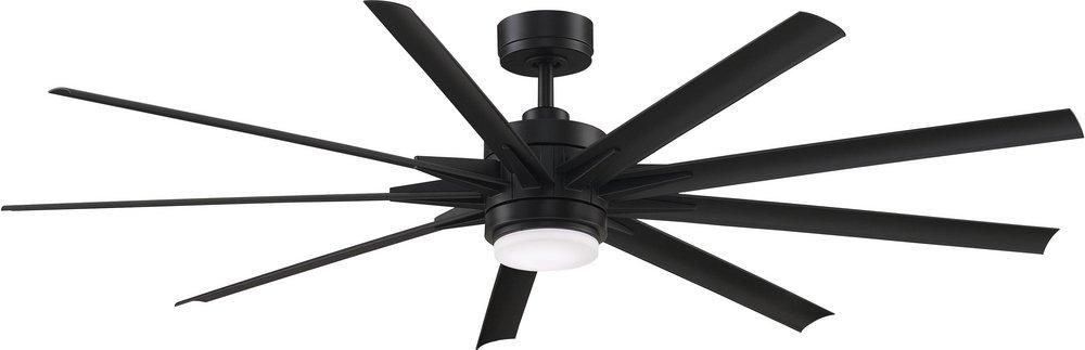 Fanimation Odyn™ Custom 72 in. 9-Blade Indoor or Outdoor Ceiling Fan in Black