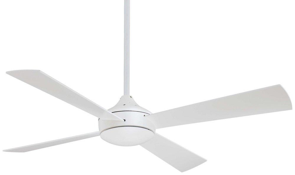 Minka Aire Aluma 52 in. 4-Blade Indoor Ceiling Fan in Flat White