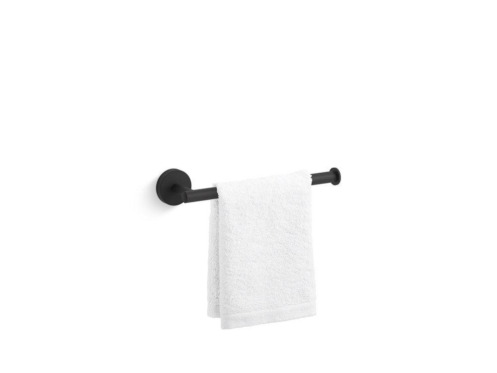 KOHLER Elate® 9-1/8 in. Towel Bar in Matte Black