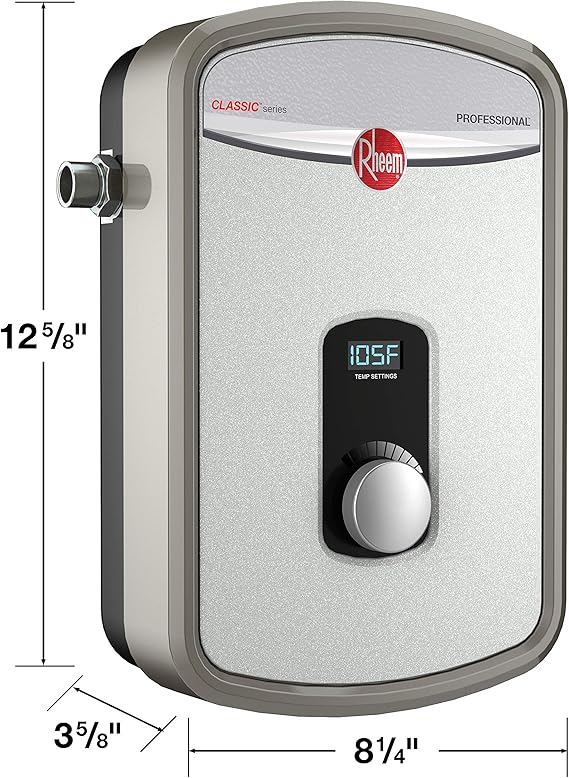 Rheem RTEX-08 Tankless Electric Water Heater (8kW, 240V)