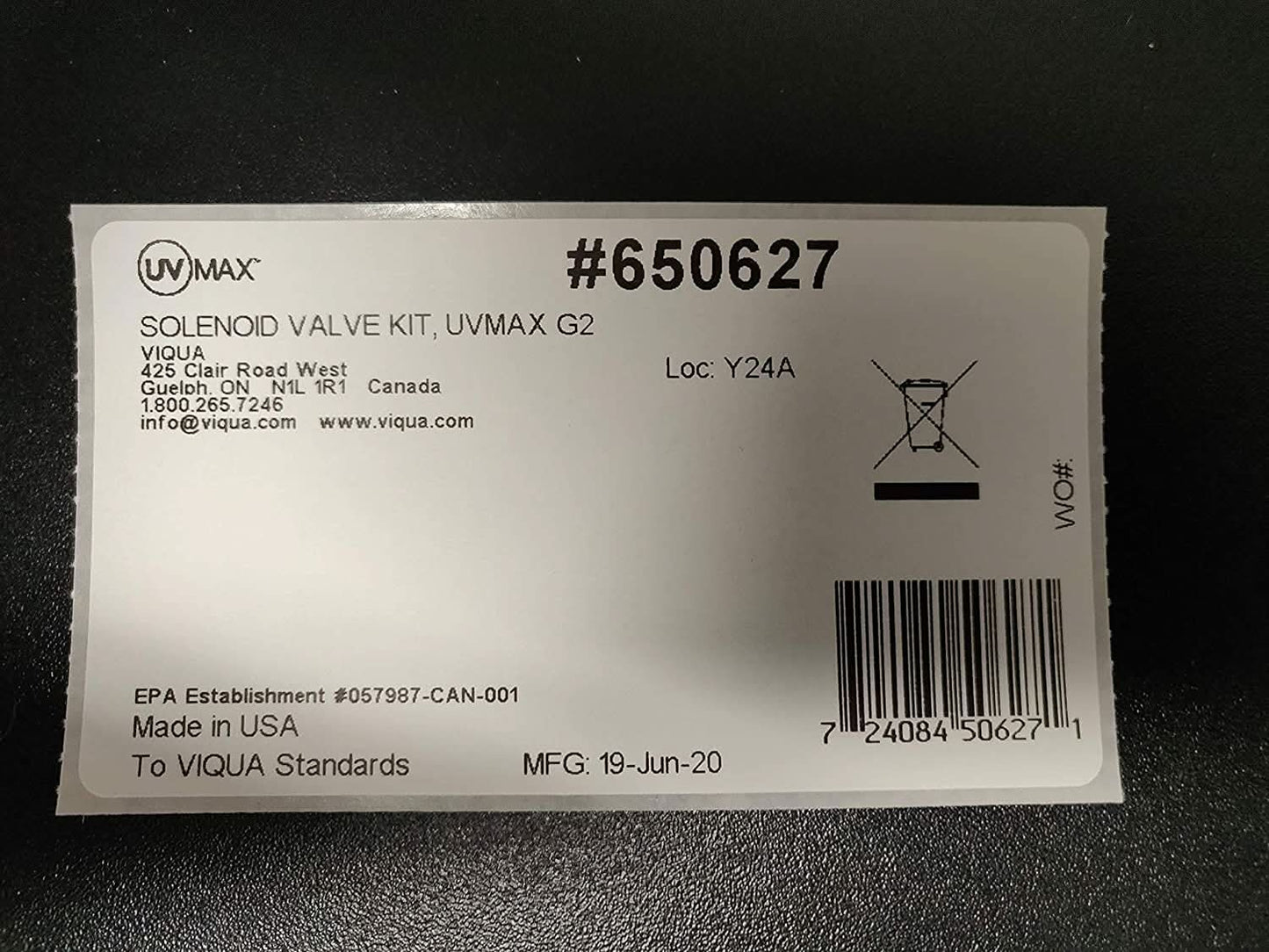 650627 PRO Solenoid Valve Kit by Viqua