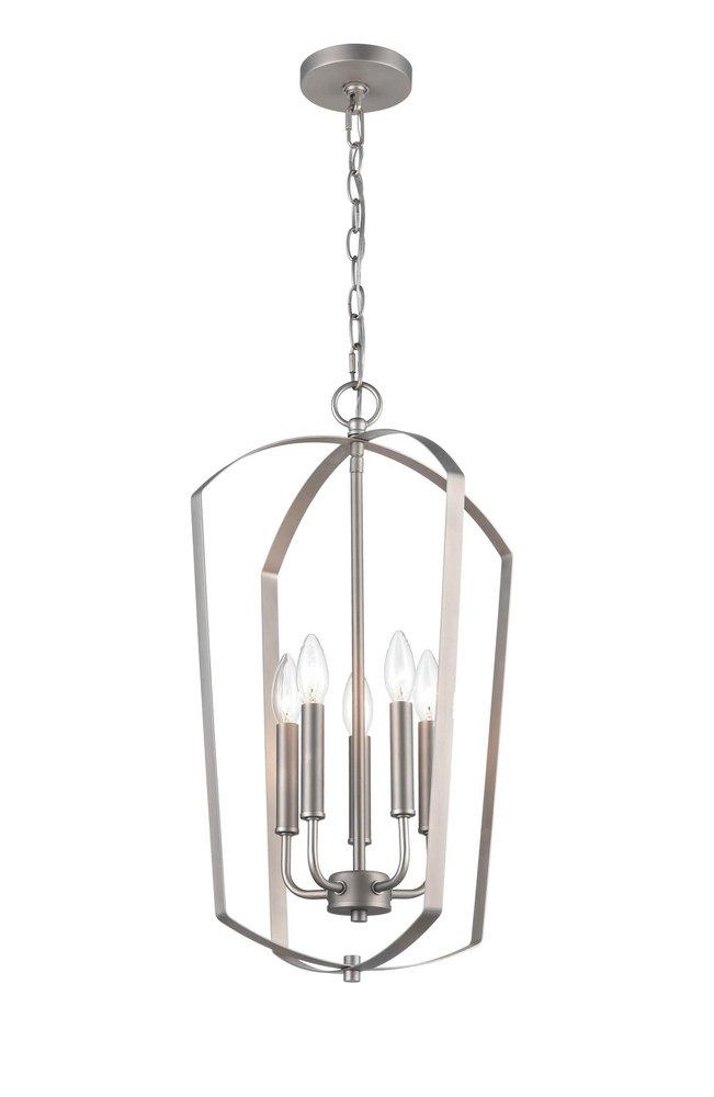 Millennium Lighting Ivey Lake 5-Light Pendant Light in Satin Nickel